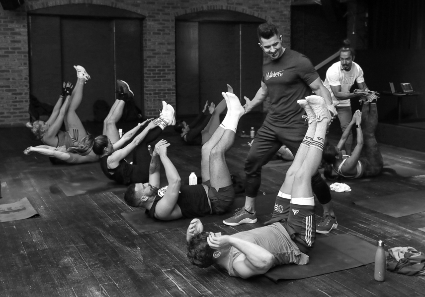 London based PR photographer for event with fitness influencers